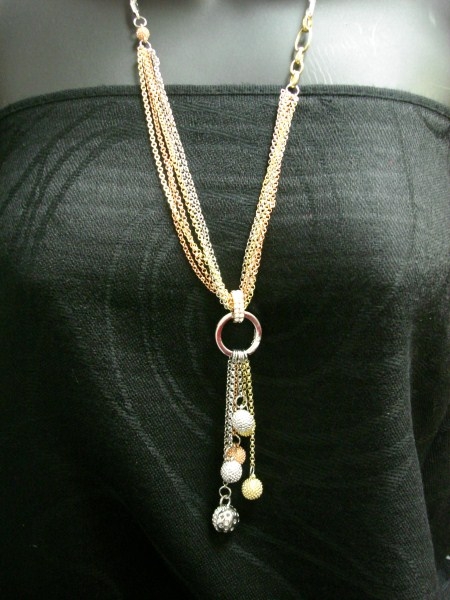 Tri Color Long Chain Set